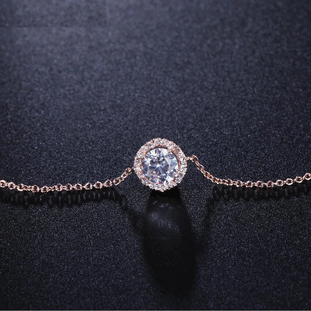 Round crystal anklets by GJG Denim