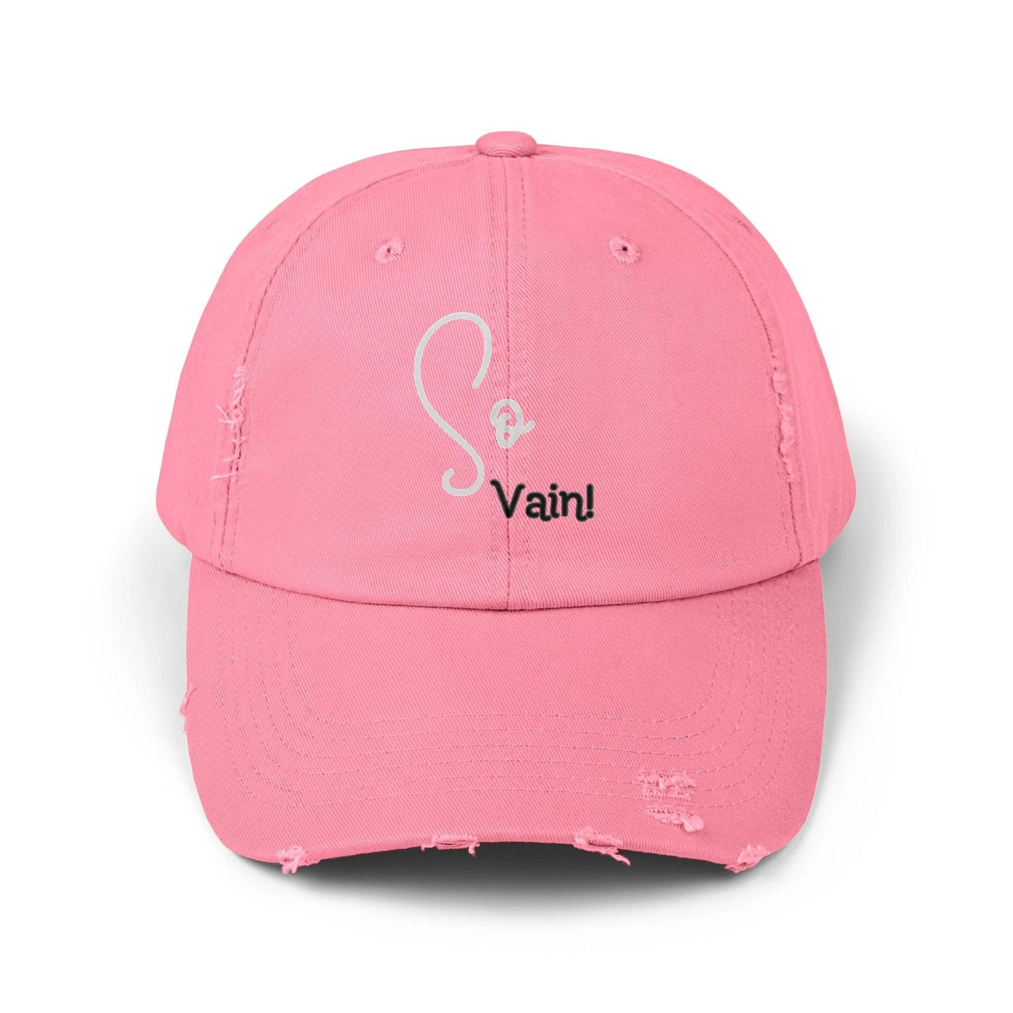 So vain Unisex Distressed Cap by Printify