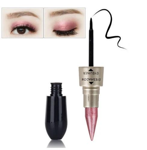Double head six color eyeshadow black eyeliner by GJG Denim
