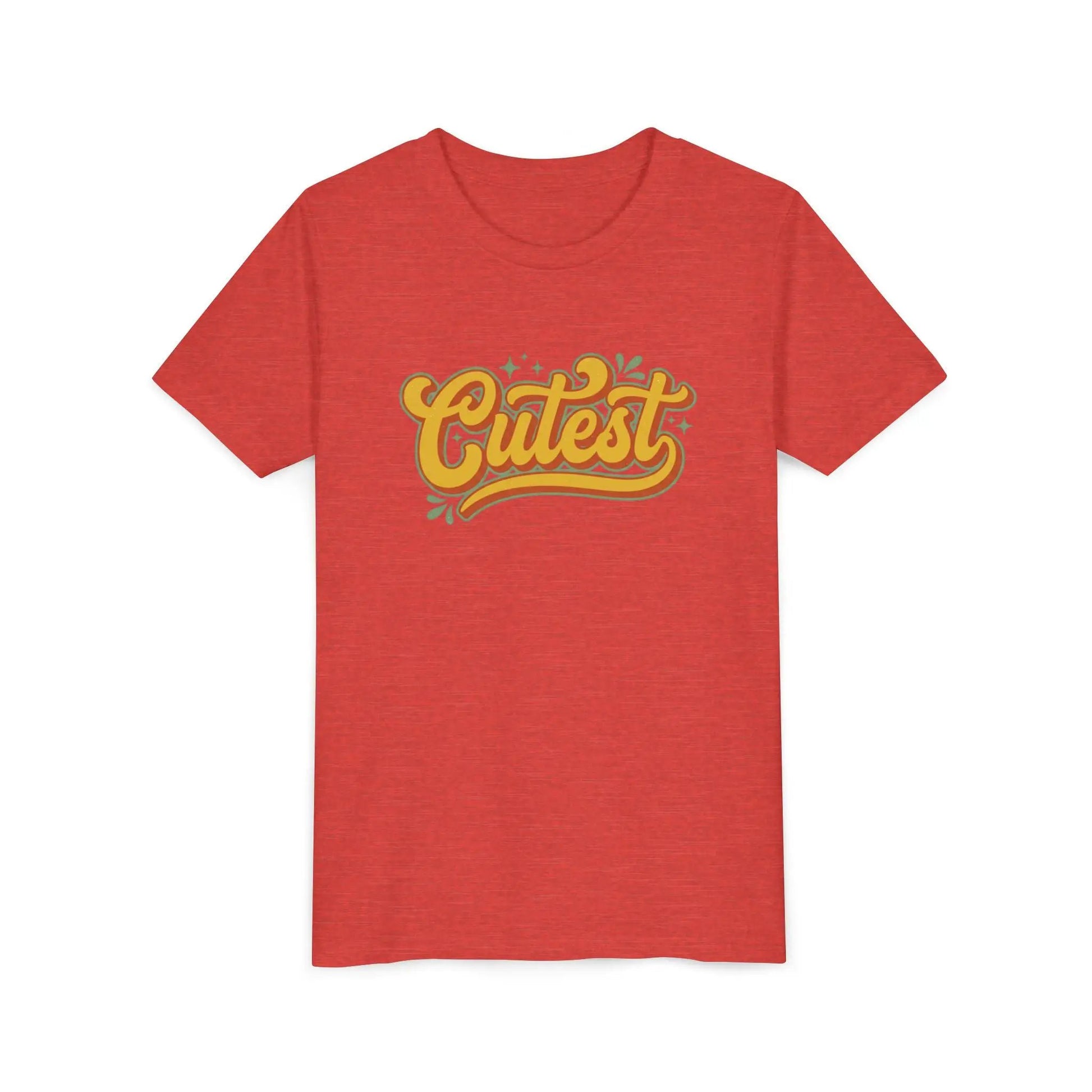 Cutest Youth Tee — Retro Script Kids T‑Shirt by Printify