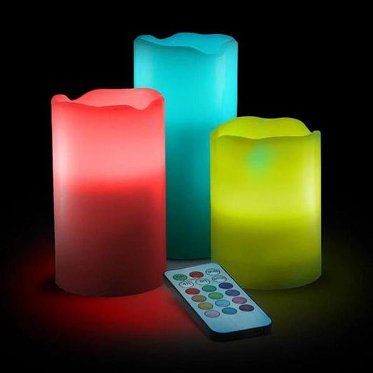 Luma Candles Real Wax Flameless Candles (3pcs/set) by GJG Denim