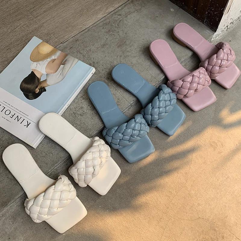 Women's flat sandals by GJG Denim