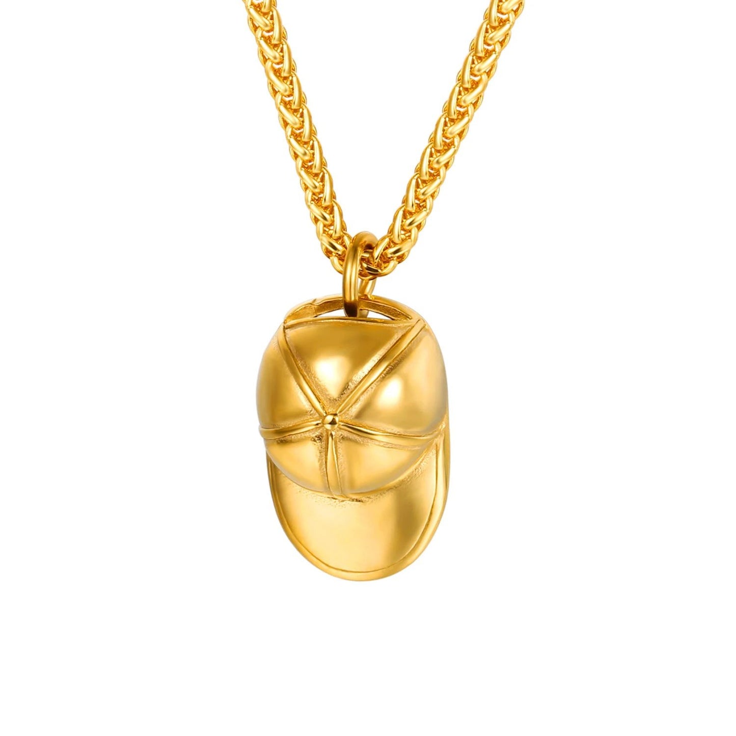 Stainless Steel Cap Unique Pendant Necklace For Men by GJG Denim