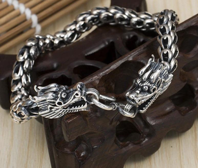 S925 Silver Bold Domineering Men's Faucet Bracelet by GJG Denim