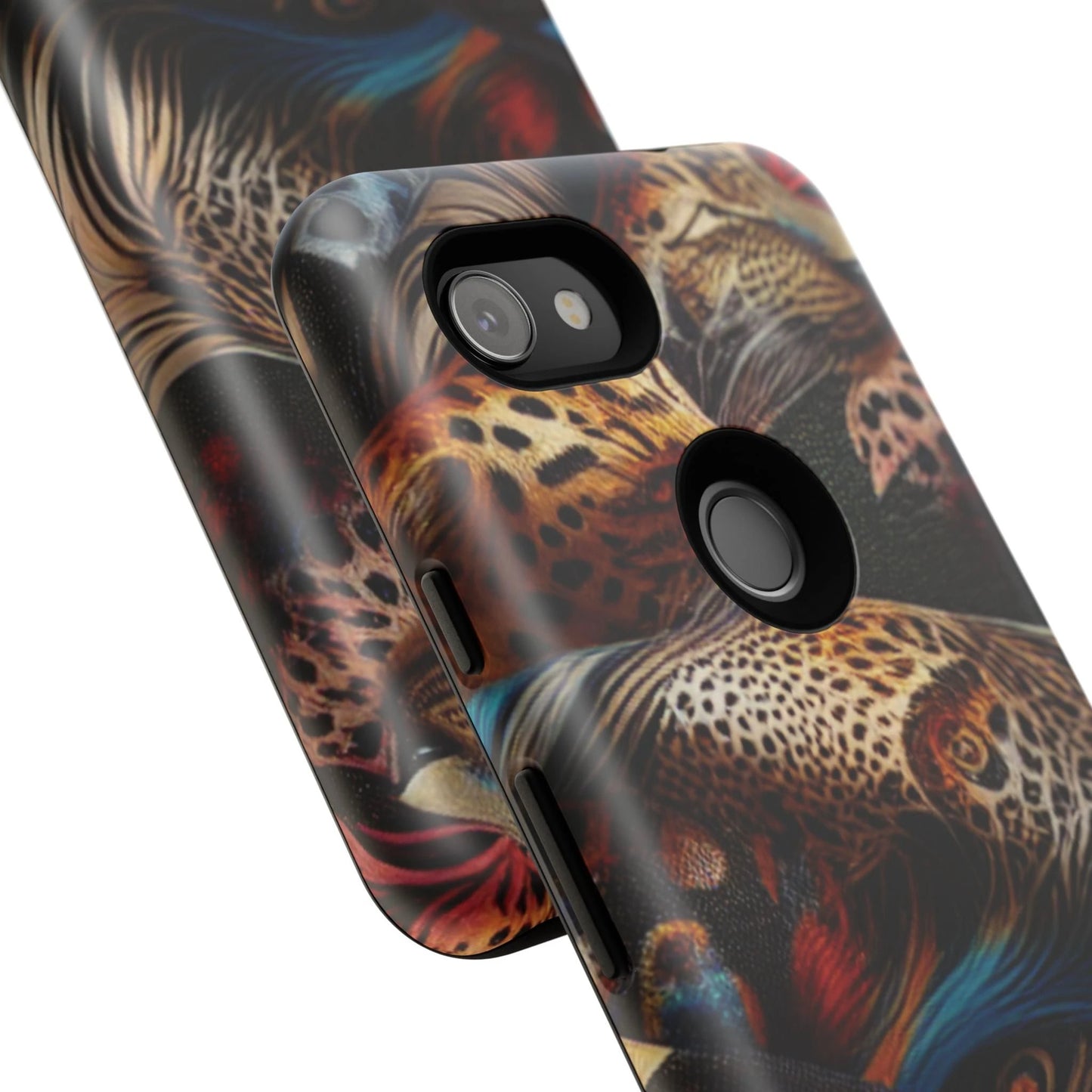Stylish Tough Phone Case with Elegant Black and Gold Design by Printify
