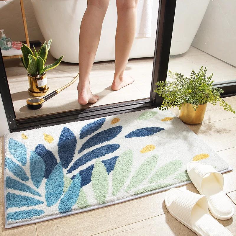 Bathroom Absorbent Non Slip Mats by GJG Denim
