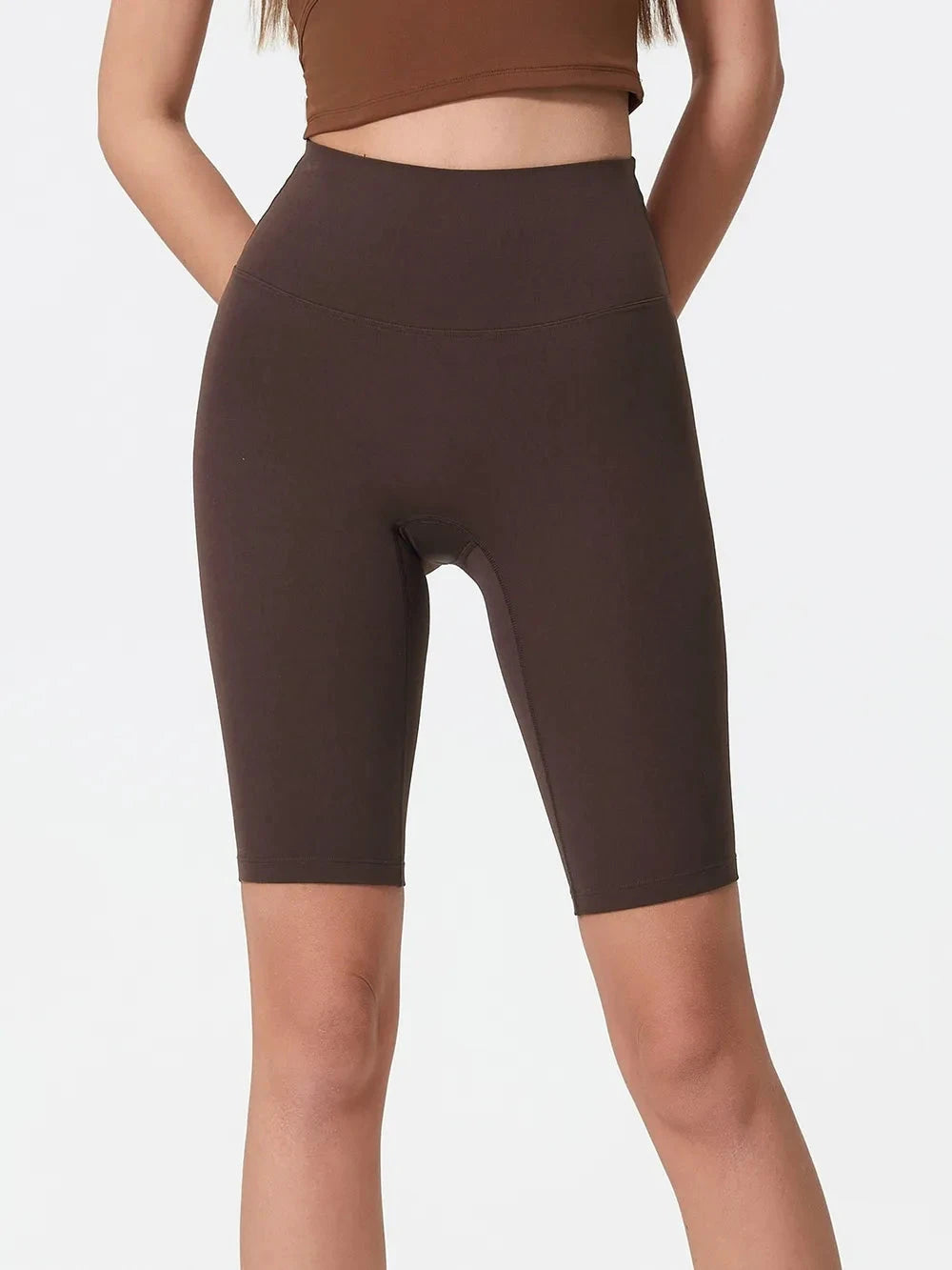 Millennia High Rise Wide Waistband Active Shorts by Lady Ros