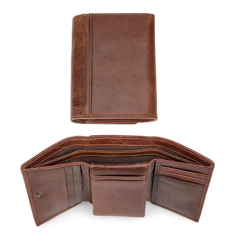 Men's Ultra-thin Leather Wallet by GJG Denim