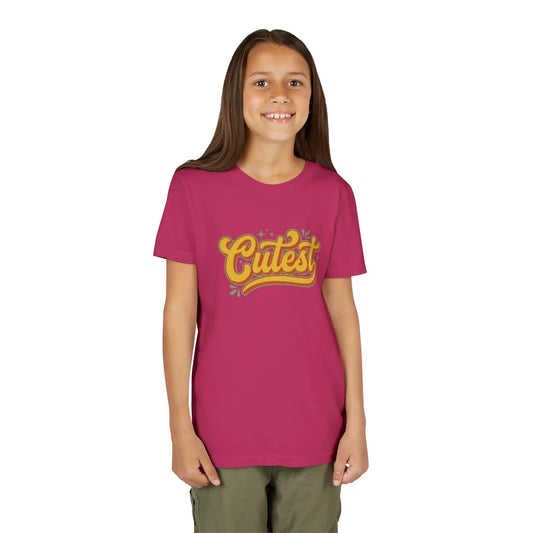 Cutest Youth Tee — Retro Script Kids T‑Shirt by Printify