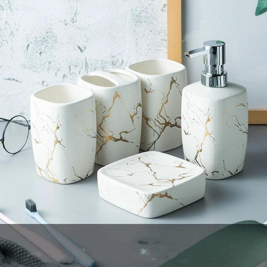 Bathroom Set 4-6 Pieces by GJG Denim