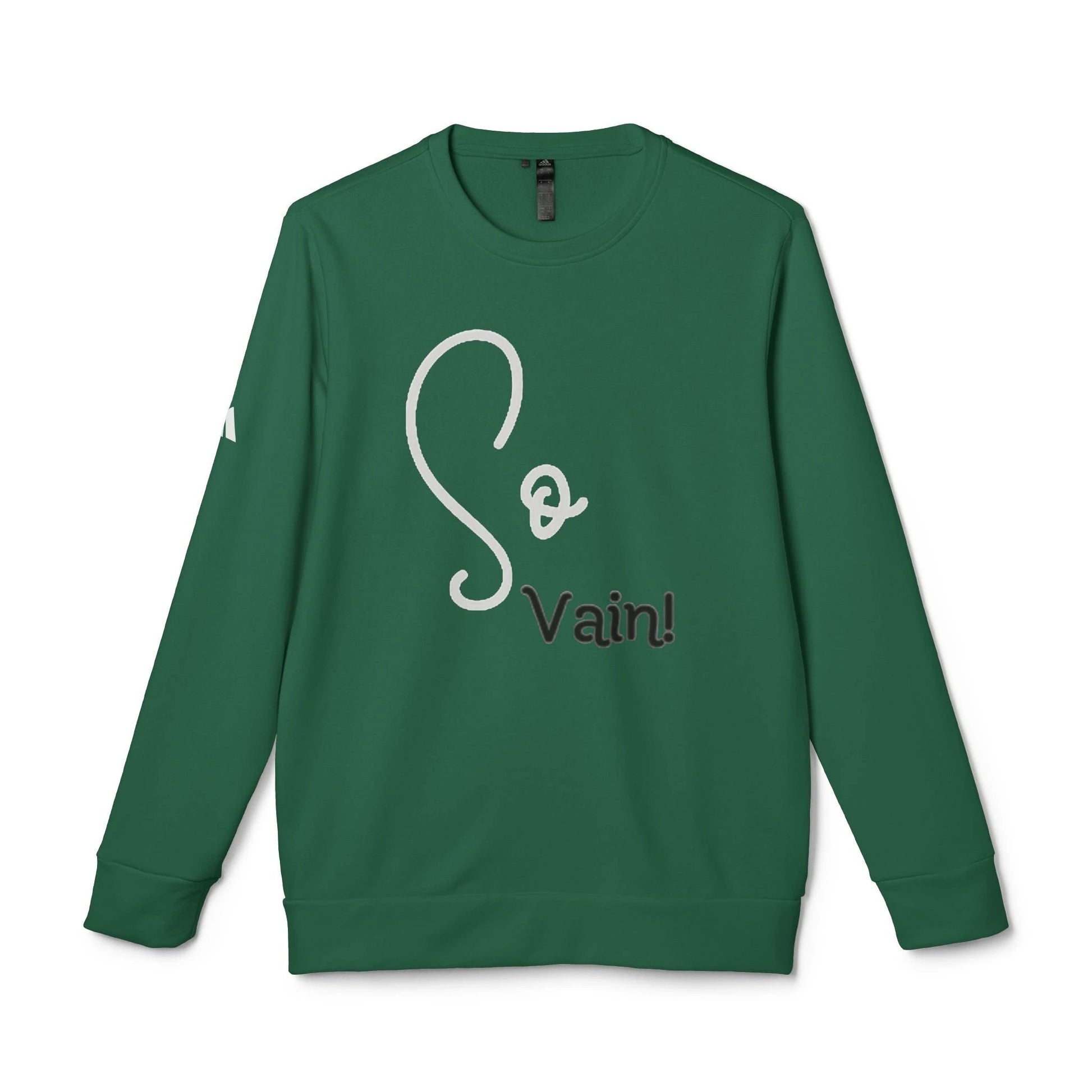 adidas Unisex Fleece Crewneck Sweatshirt So Vain by Printify