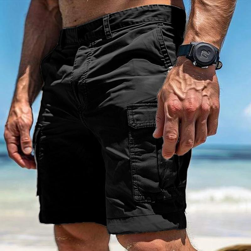 Men's Multi-pocket Cargo Shorts by GJG Denim