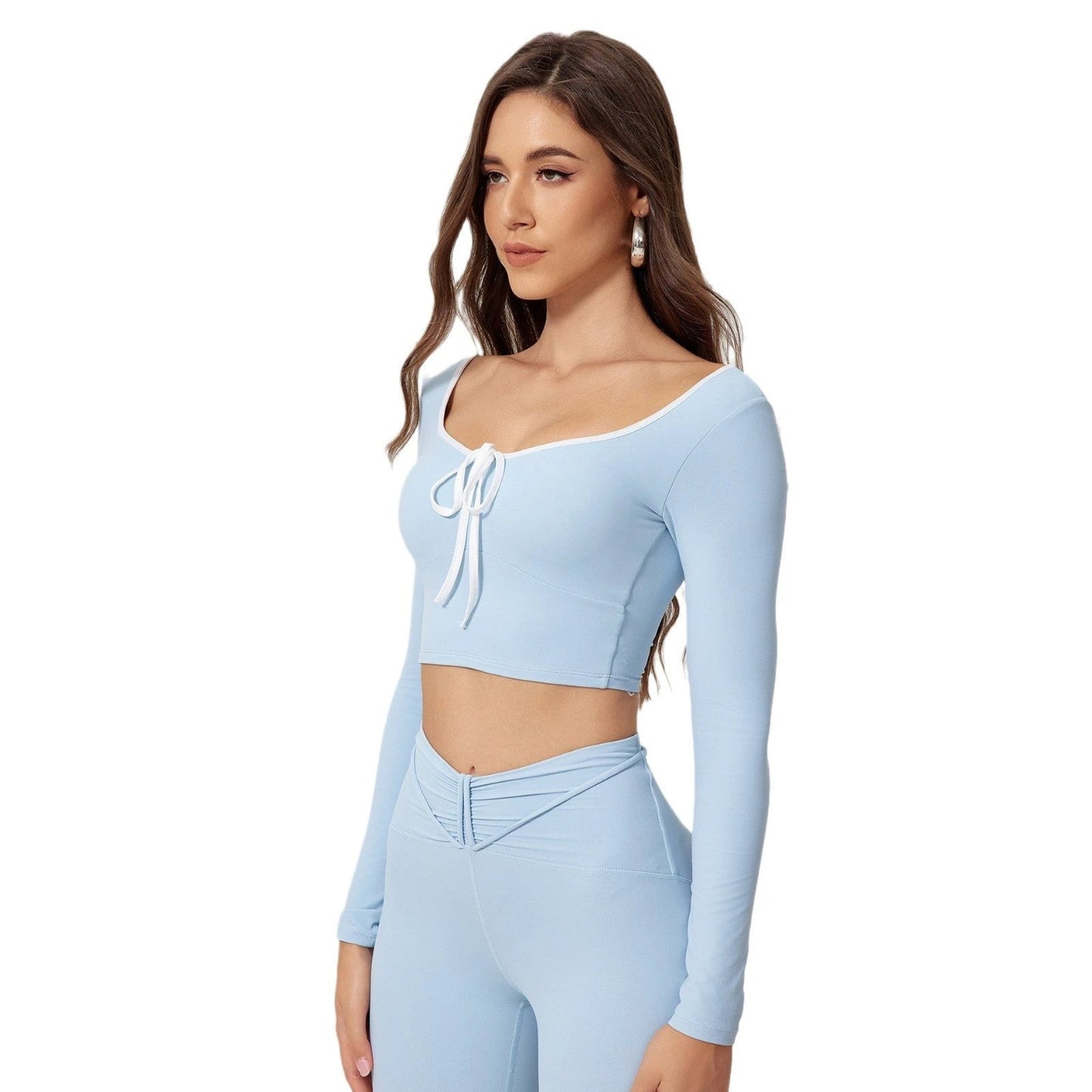 Quick-dry Casual Tops Training Running Sports Workout Clothes by GJG Denim