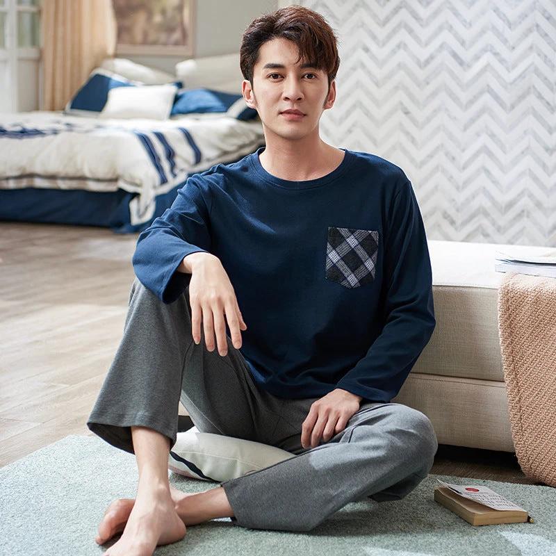 Pure Cotton Can Be Worn Outside Men's Pajamas by GJG Denim