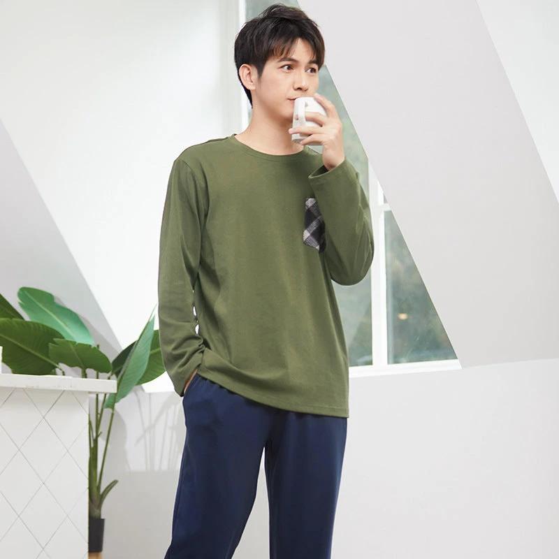 Pure Cotton Can Be Worn Outside Men's Pajamas by GJG Denim