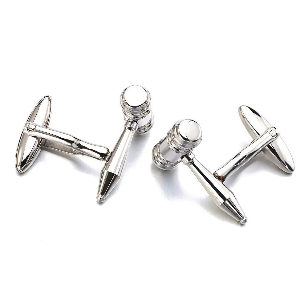 Men's Stainless Steel Hammer Cufflinks by GJG Denim