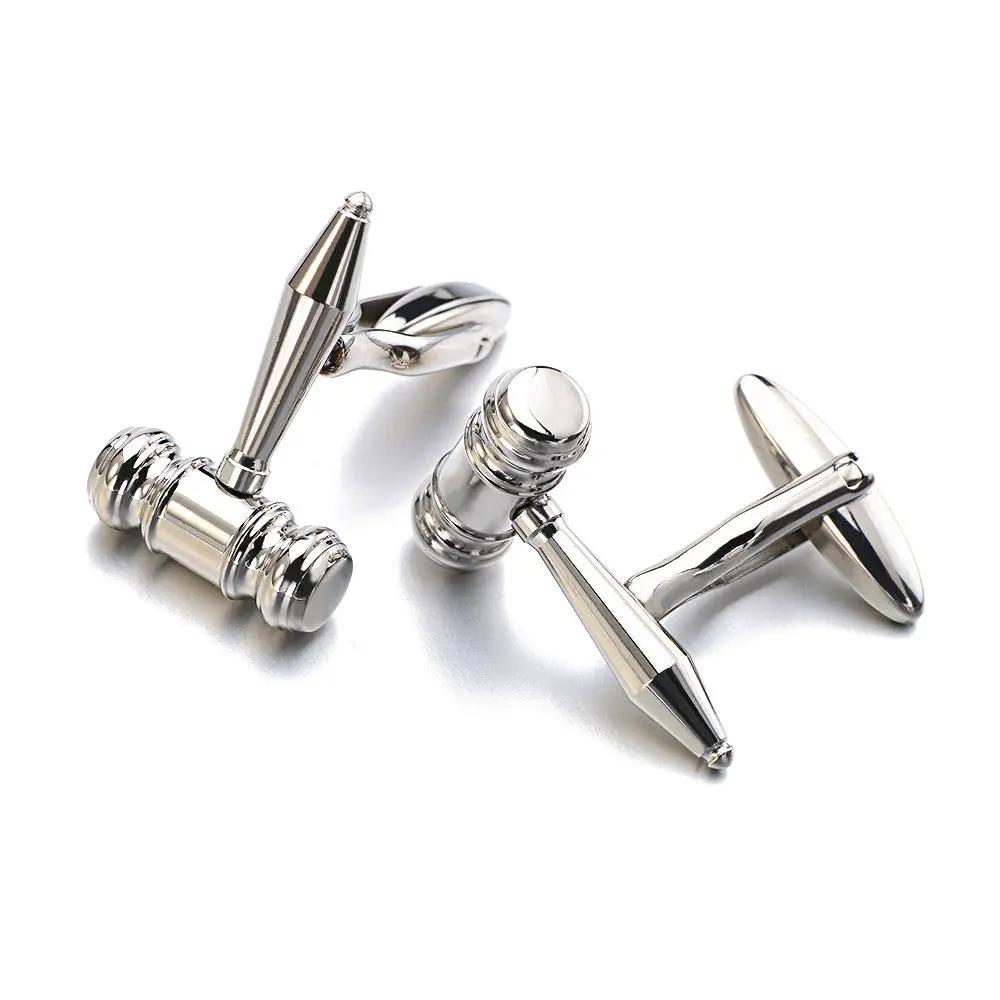 Men's Stainless Steel Hammer Cufflinks by GJG Denim