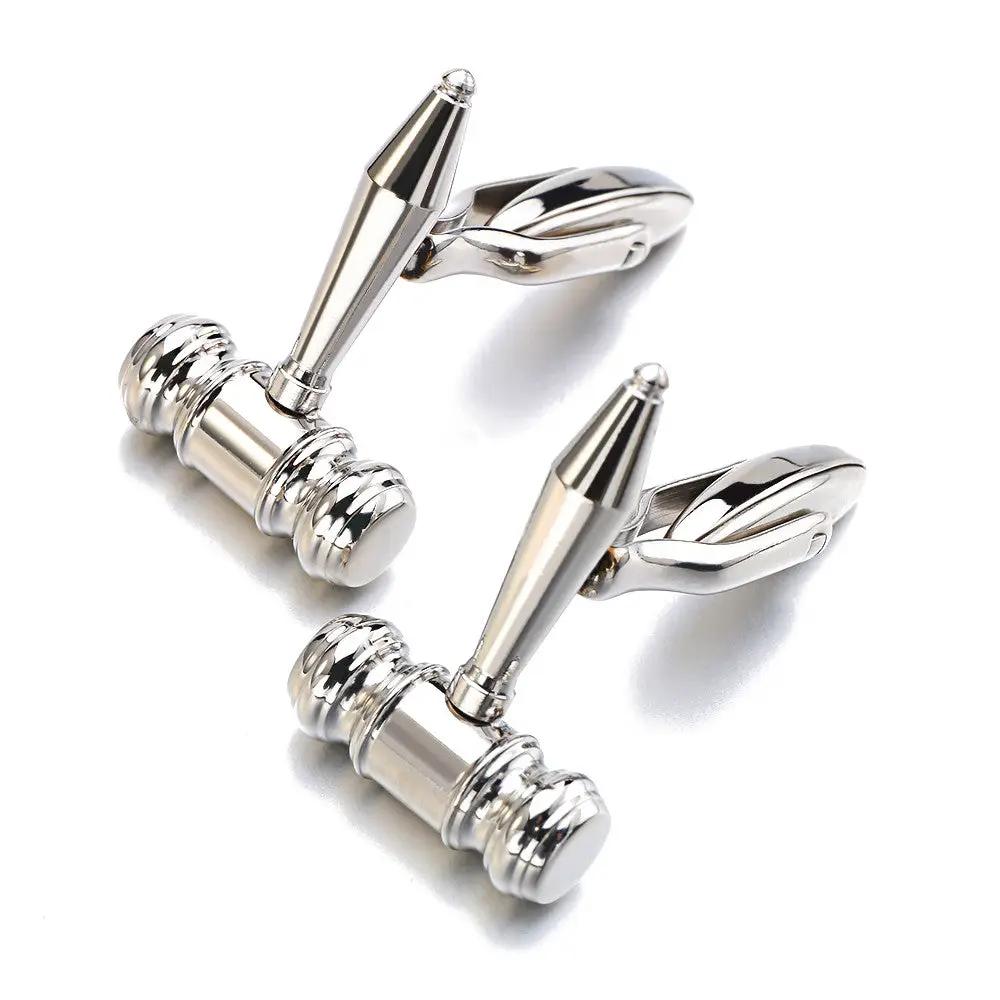 Men's Stainless Steel Hammer Cufflinks by GJG Denim