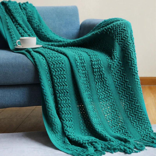 Sofa Knitted Blanket by GJG Denim