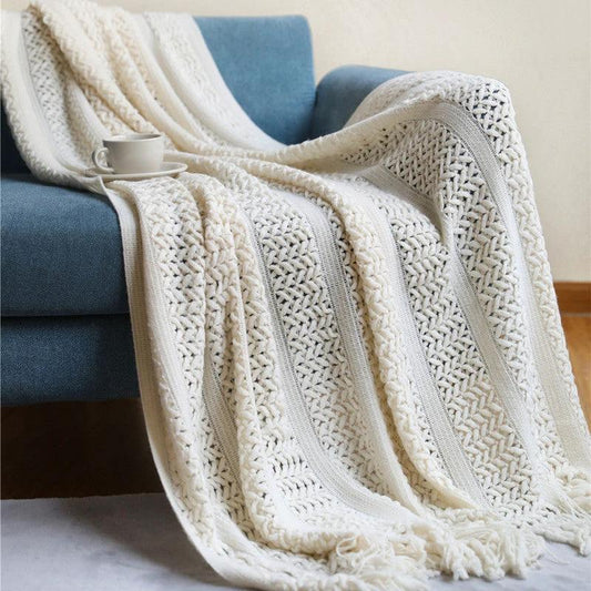 Sofa Knitted Blanket by GJG Denim