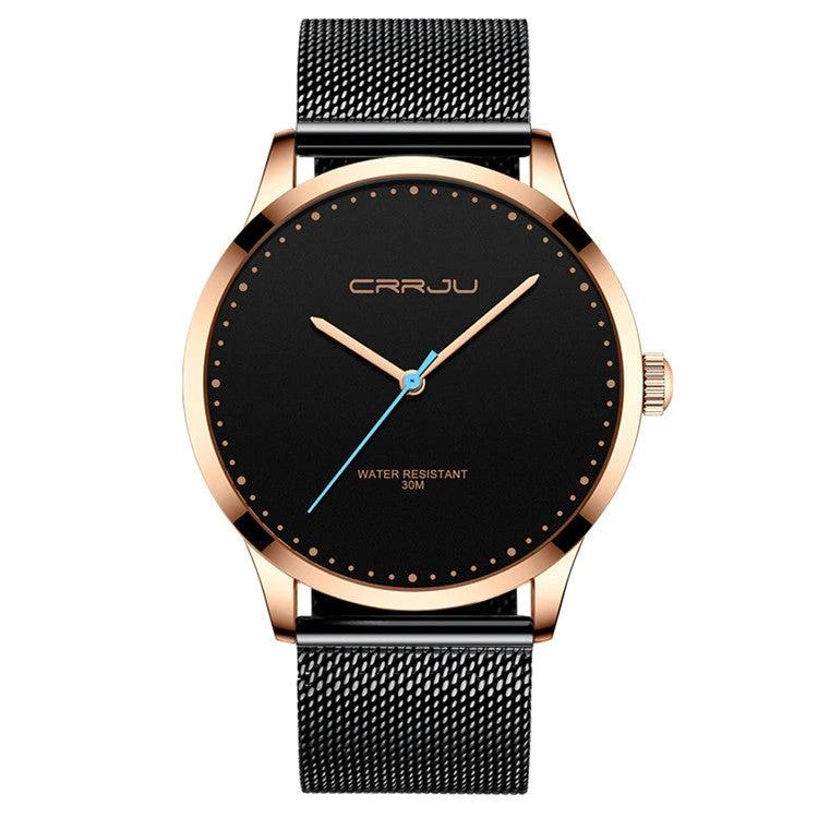 Stainless Steel Mesh Belt Fashion Watch Men by GJG Denim