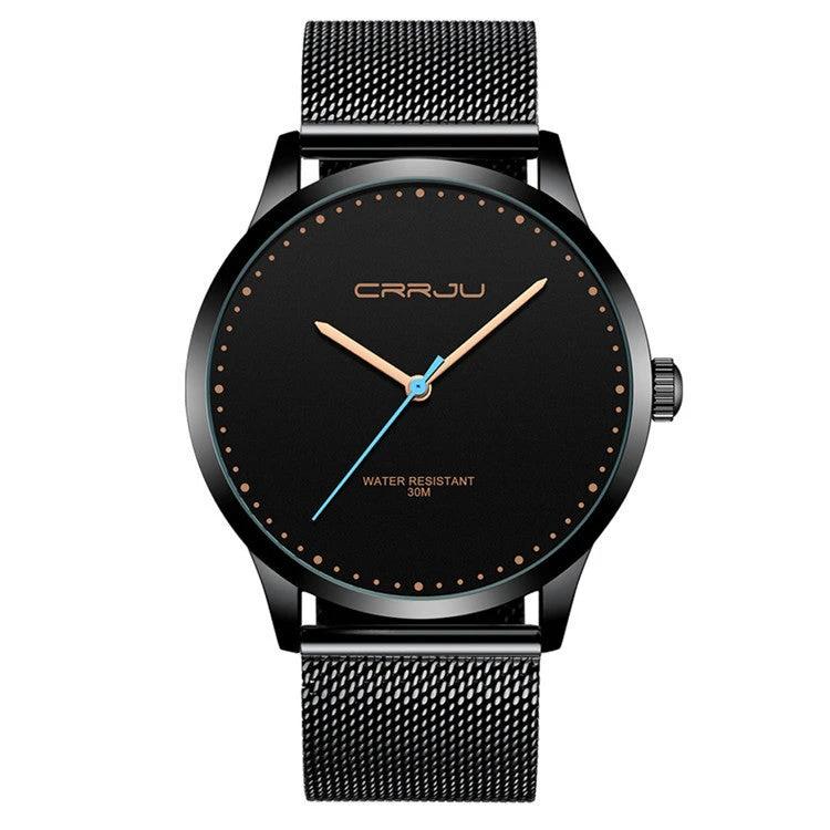 Stainless Steel Mesh Belt Fashion Watch Men by GJG Denim