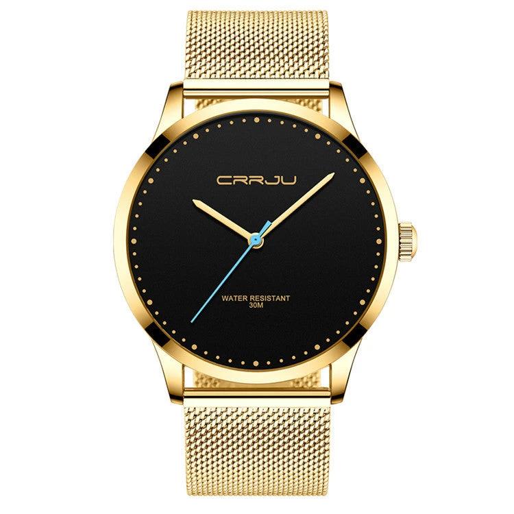 Stainless Steel Mesh Belt Fashion Watch Men by GJG Denim