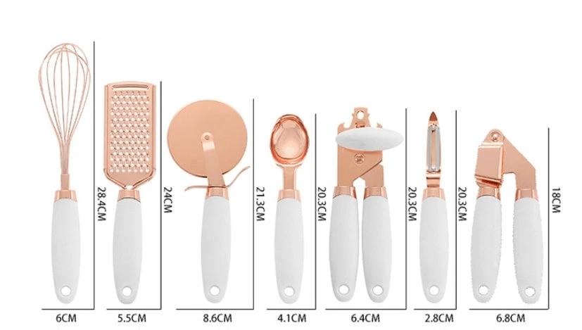 Kitchen Household Peeler Gadget Copper Plating Set by GJG Denim