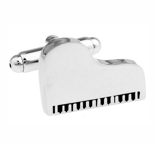 Music Gift Grand Piano Men's Cufflinks by GJG Denim