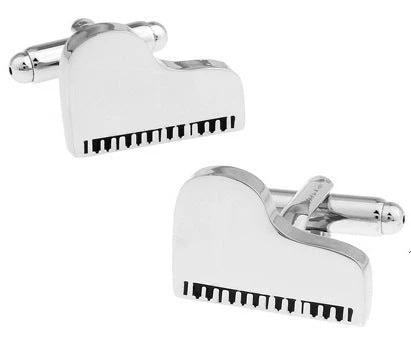 Music Gift Grand Piano Men's Cufflinks by GJG Denim