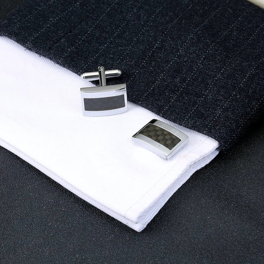 Men's Carbon Fiber Cufflinks by GJG Denim