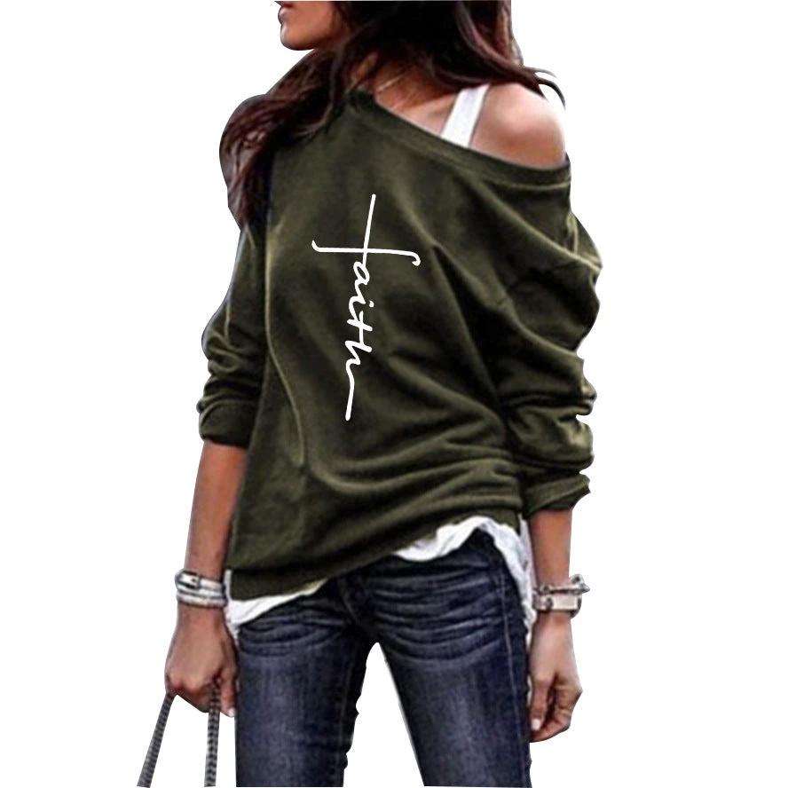New Style Printed Blouse Casual Plus Size Sweater Women by GJG Denim