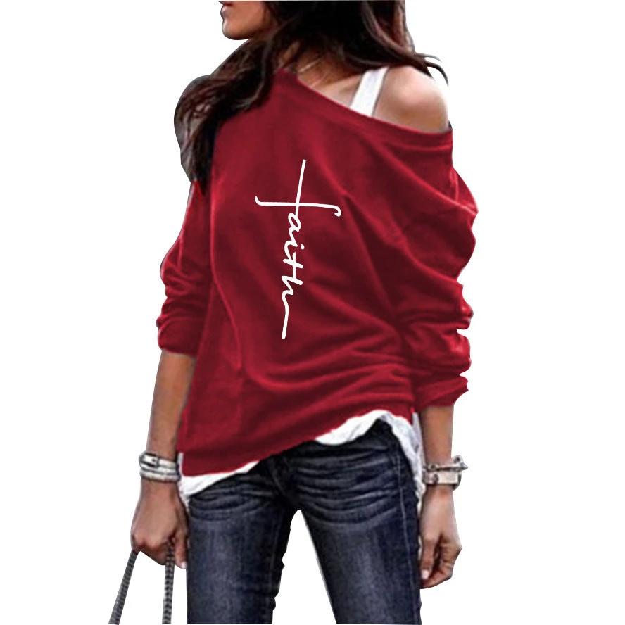 New Style Printed Blouse Casual Plus Size Sweater Women by GJG Denim