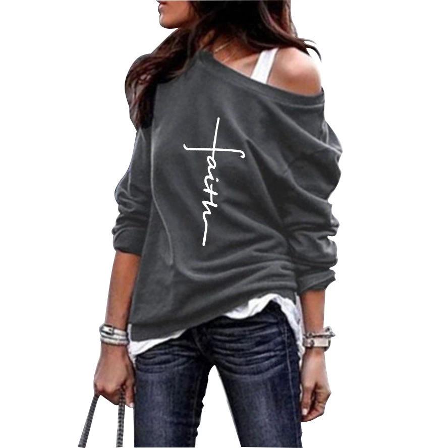 New Style Printed Blouse Casual Plus Size Sweater Women by GJG Denim
