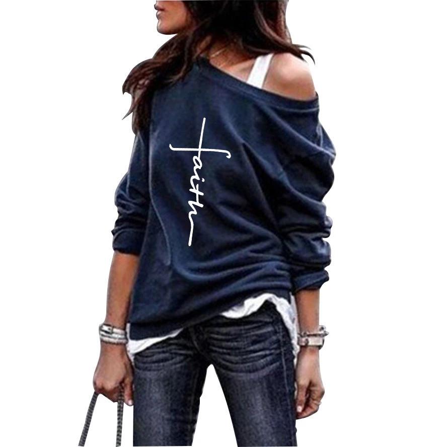 New Style Printed Blouse Casual Plus Size Sweater Women by GJG Denim