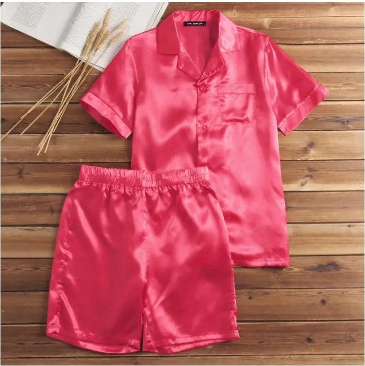 Men's Solid Color Pajamas Set by GJG Denim