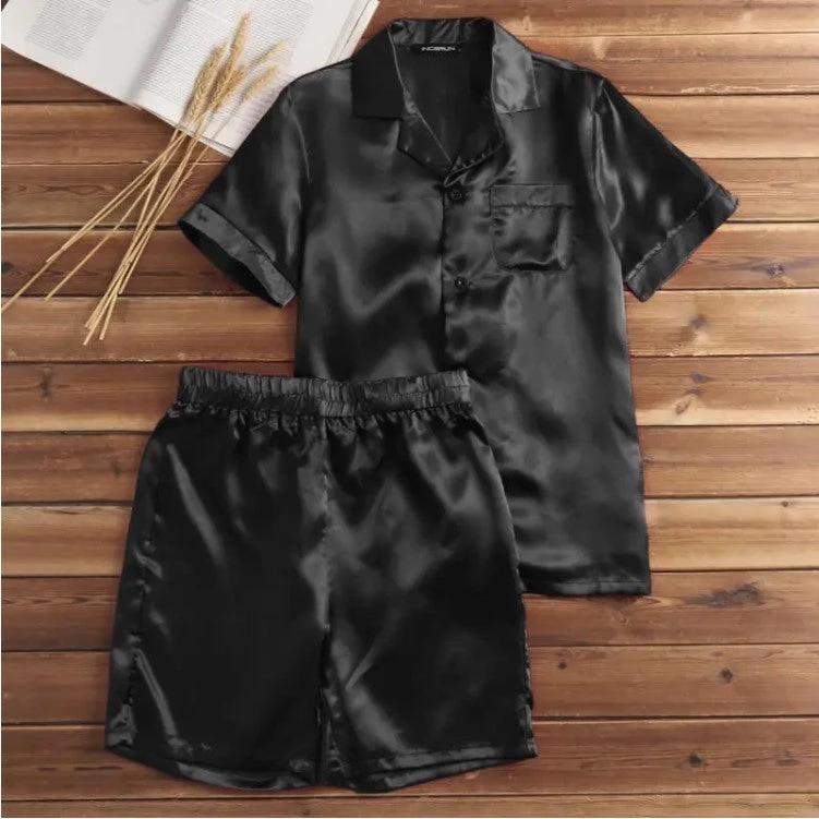 Men's Solid Color Pajamas Set by GJG Denim