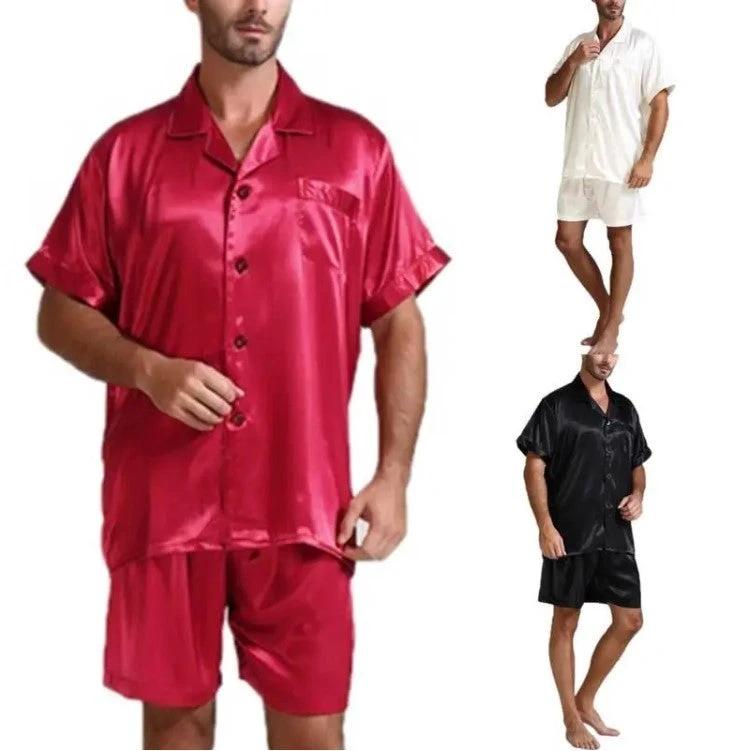 Men's Solid Color Pajamas Set by GJG Denim