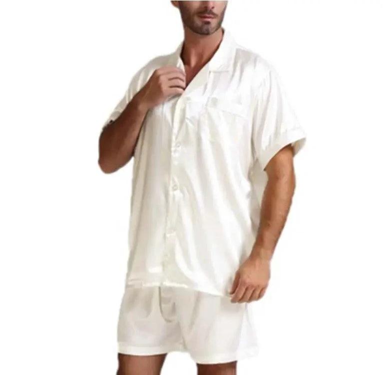 Men's Solid Color Pajamas Set by GJG Denim