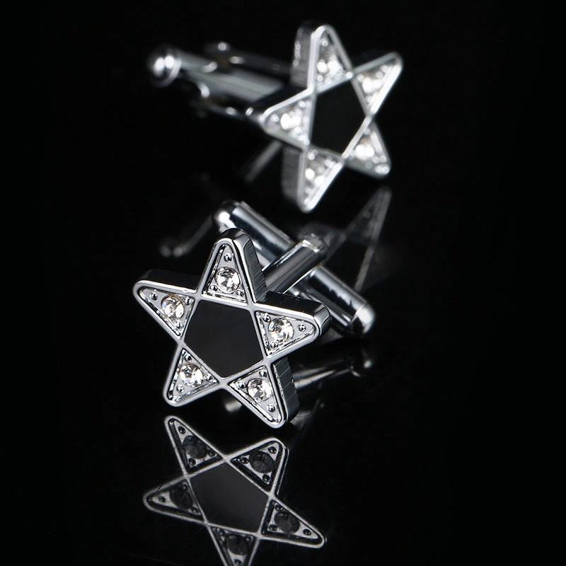 Novel Five-Pointed Star Shape Cufflinks by GJG Denim