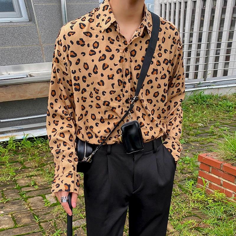 Men's Leopard Shirt by GJG Denim