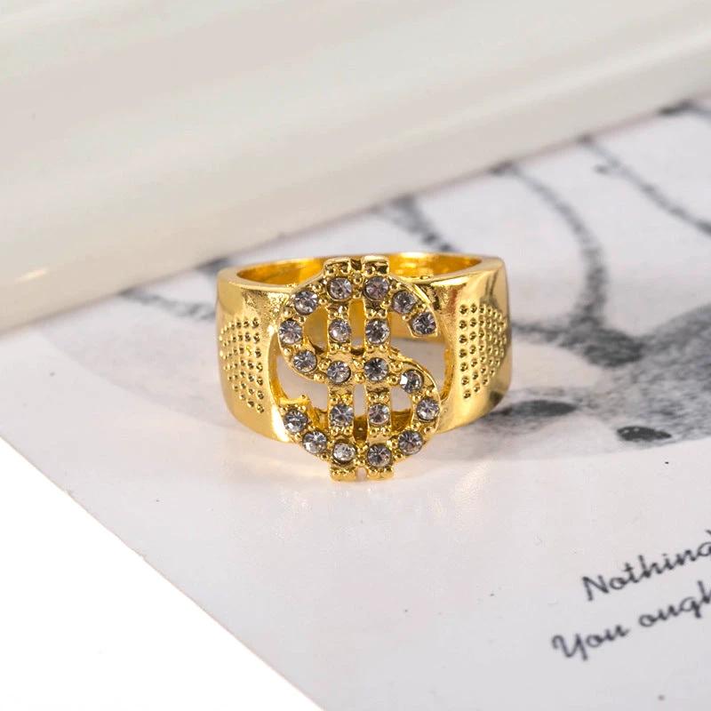 Dollar Sign Ring For Men by GJG Denim