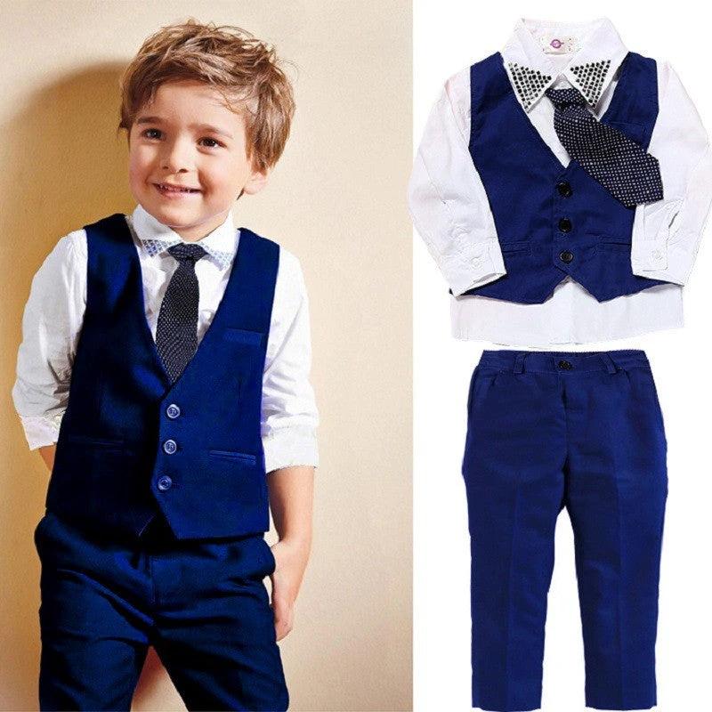 Casual Clothing Suits Boys' Clothes Vests Gentleman Suits by GJG Denim