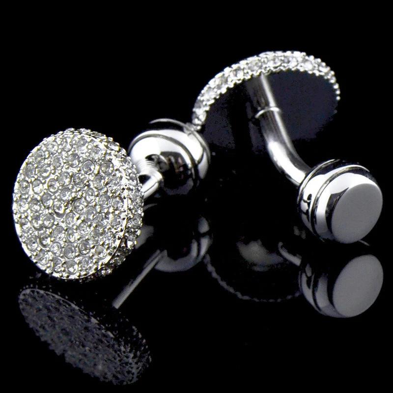 Men's Full Rhinestone Cufflinks by GJG Denim