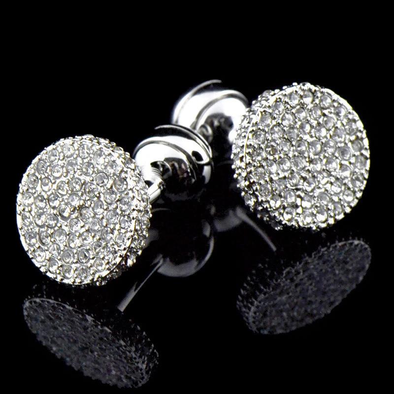 Men's Full Rhinestone Cufflinks by GJG Denim