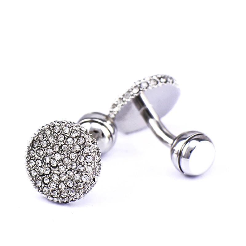 Men's Full Rhinestone Cufflinks by GJG Denim