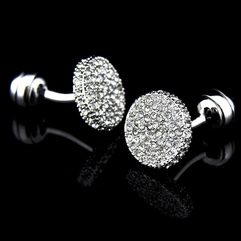 Men's Full Rhinestone Cufflinks by GJG Denim