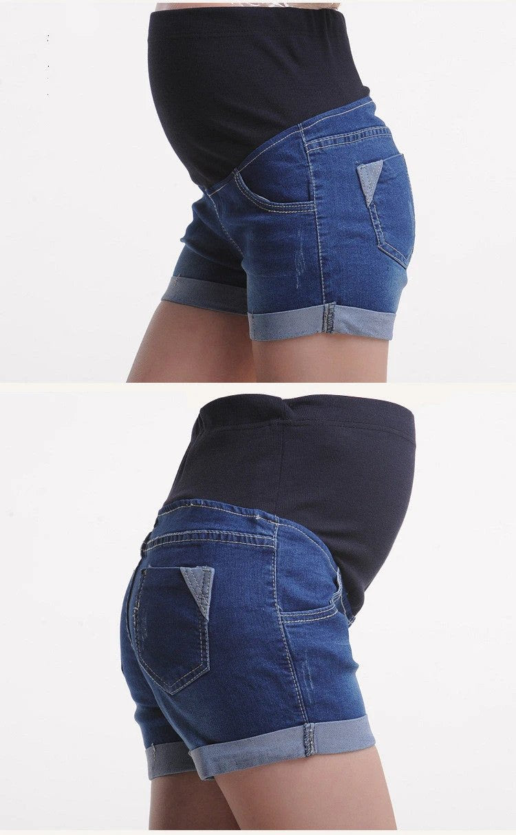 Maternity Denim Shorts by GJG Denim