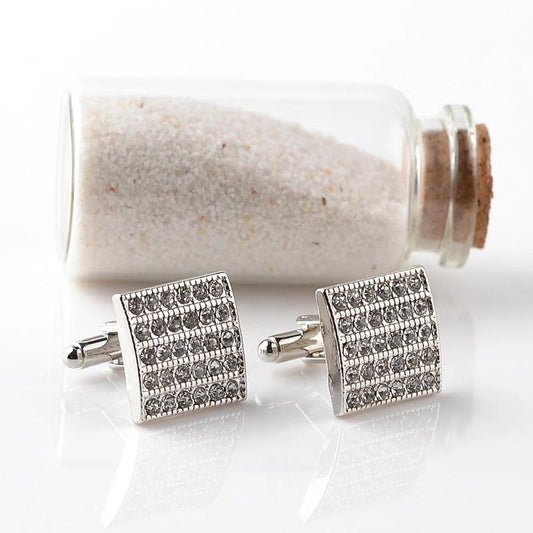 Men's Fashion Square Diamond Cufflinks by GJG Denim