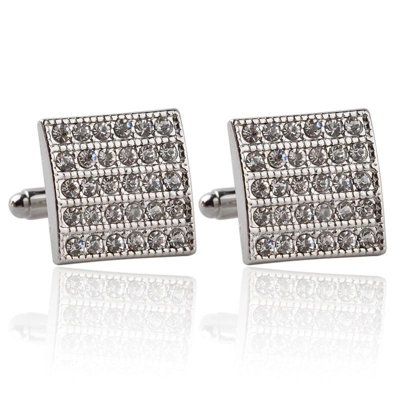 Men's Fashion Square Diamond Cufflinks by GJG Denim